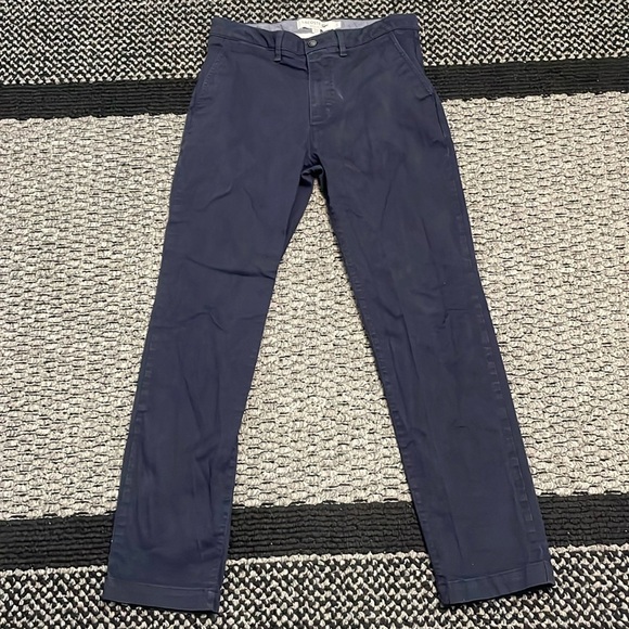 Lacoste Regular Fit Chinos Sz 33 Navy Preppy Classic Ivy League Country Club